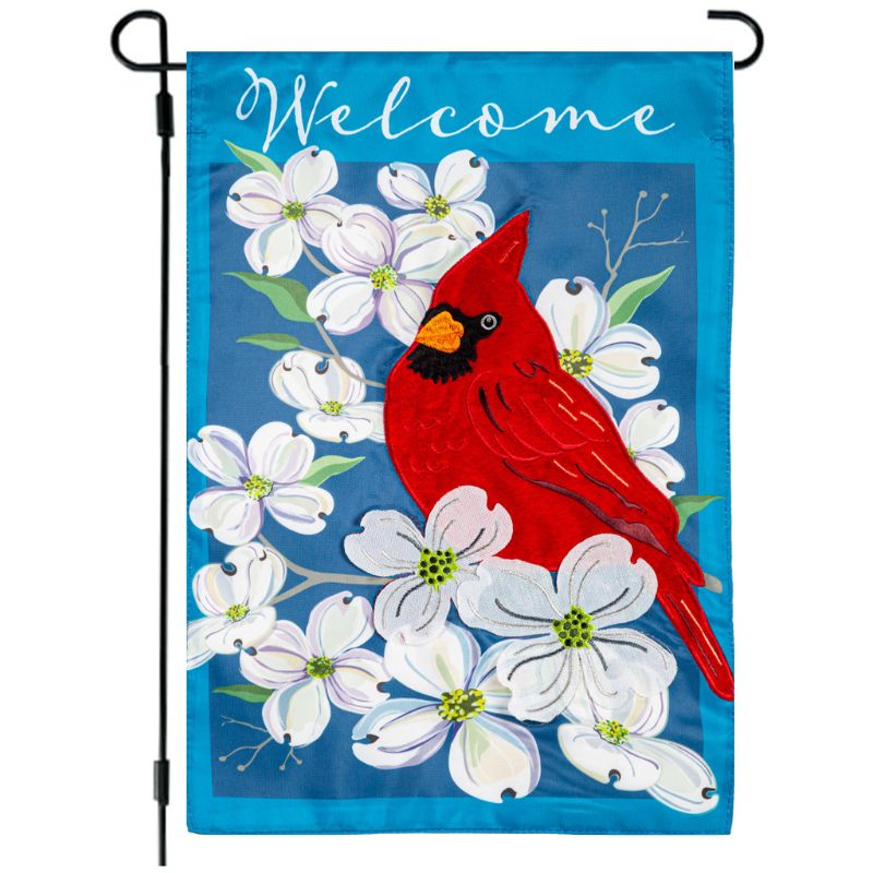 Spring Dogwood Cardinal Garden Flag